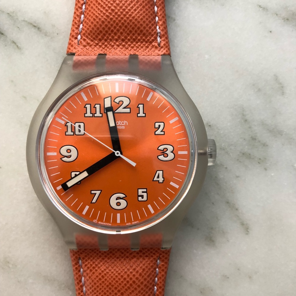 Orange Swatch Watch